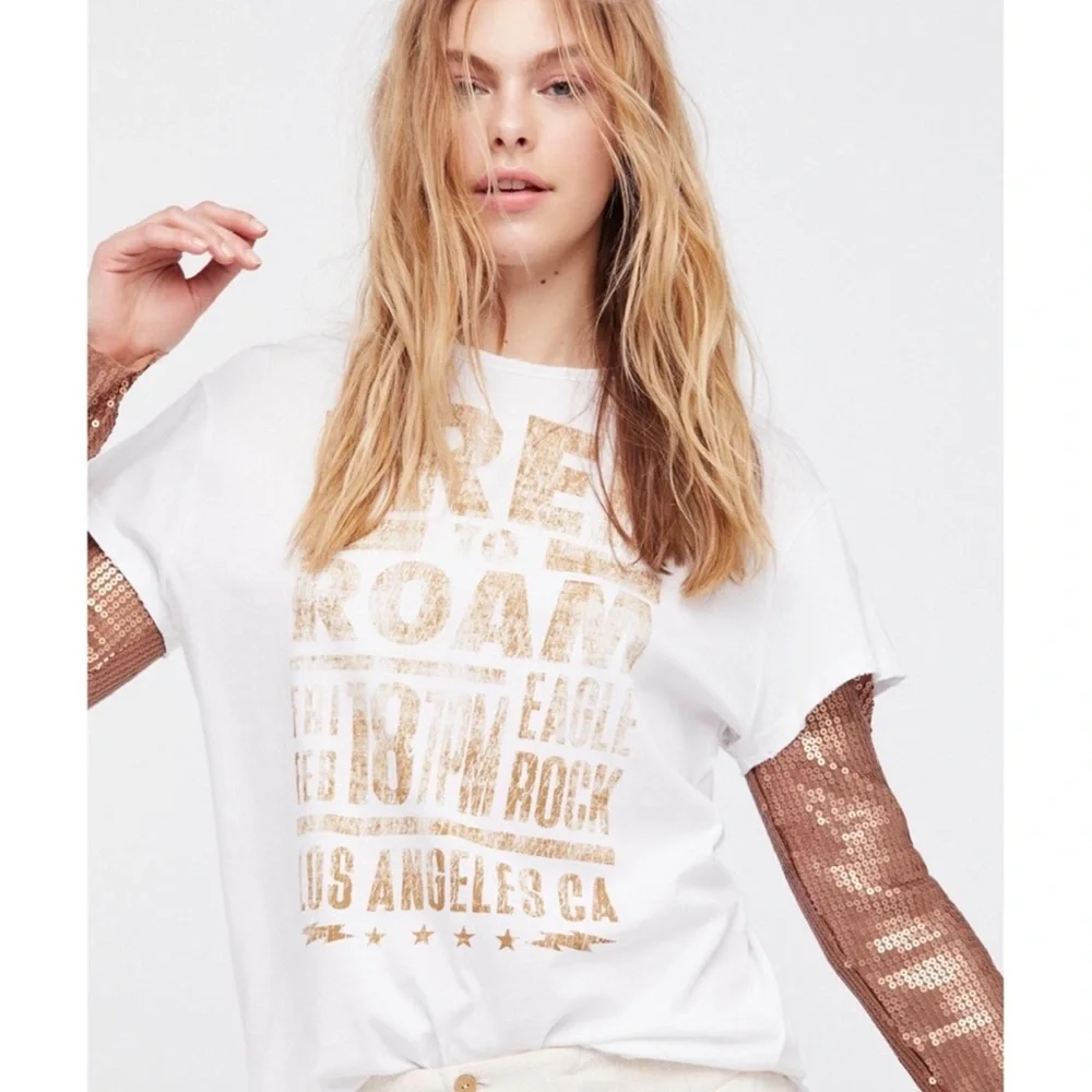 Rare Free People Graphic Tee